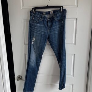 Women's super skinny ankle Distressed AG Jeans